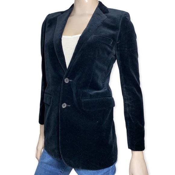 Saint Laurent Jackets & Blazers - Saint Laurent Women’s Size S Black Velvet Two Button Blazer Jacket